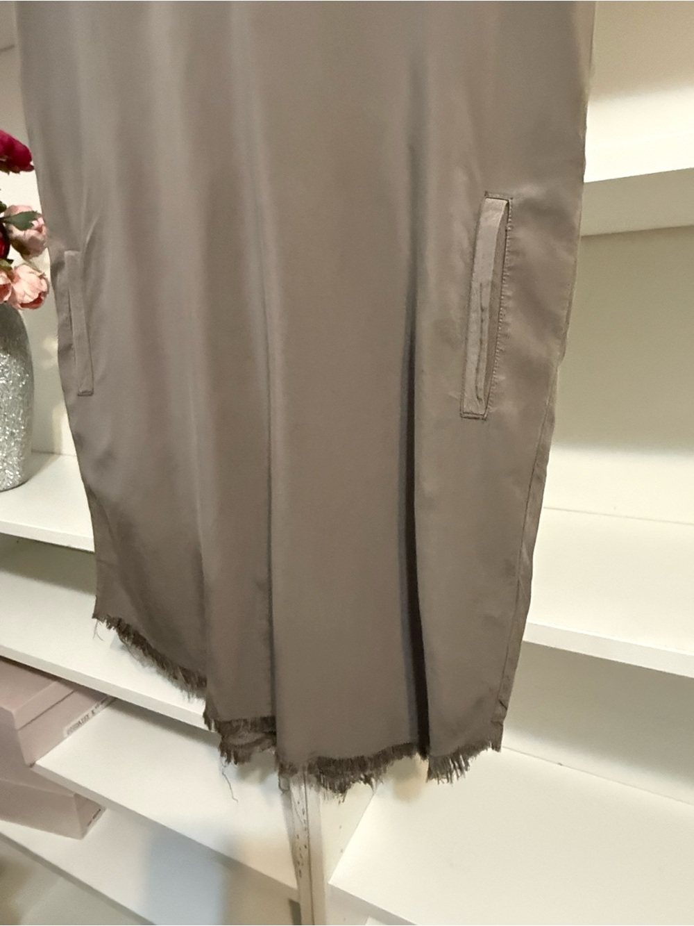 Thread & Supply Taupe Utility Shirt Dress - Picture 7 of 10